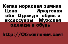  Кепка норковая зимняя › Цена ­ 2 500 - Иркутская обл. Одежда, обувь и аксессуары » Мужская одежда и обувь   